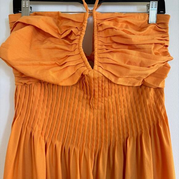 Hello Molly Luxe Vacay Maxi Dress size 10 XL Orange Halterneck Beach  Resort - Picture 6 of 15